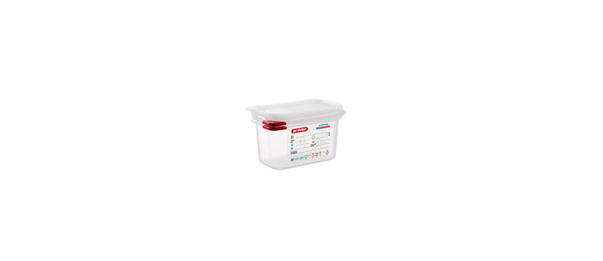 vasca gastronorm GN 1/9 cm 17,6X10,8 h 10 lt 1