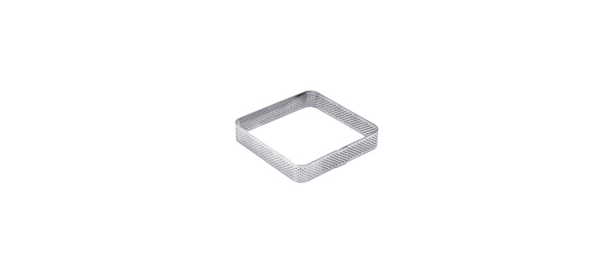 fascia quadrata inox cm 6,5x6,5 h 2