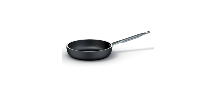 padella bassa alluminio antiaderente induzione Ø cm 28 h 6,5 fondo Ø cm 21