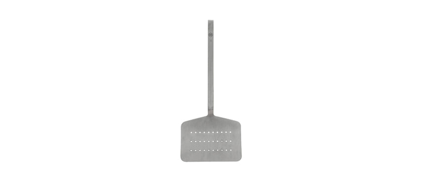 paletta pesce rettangolare inox cm 17x12 manico 28
