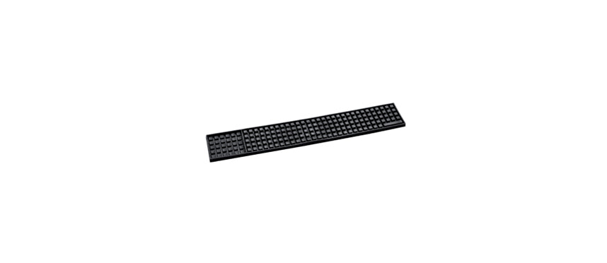 tappetino gomma nero cm 51x8