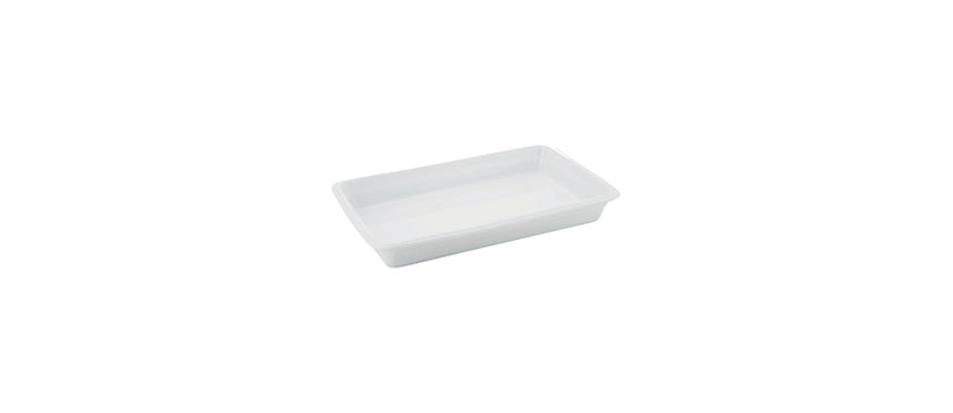 pirofila da forno rettangolare bianca Gastronorm GN 1/3 cm 17x32 h 6,5