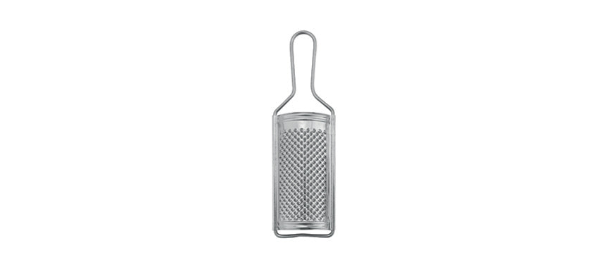Grattugia INOX CON MANICO filo cromato cm 13X7,5