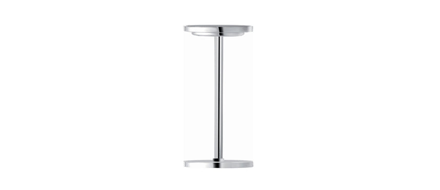 colonna portasecchiello champagne h cm 59,5 base per secchiello ovale cm 19,5x15
