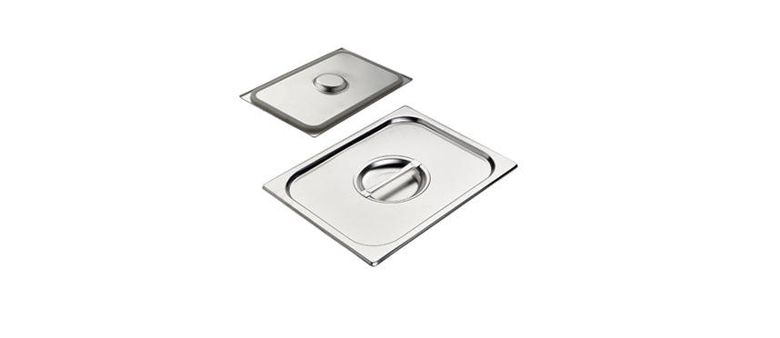 Coperchio con guarnizione per bacinella inox GN 1/2