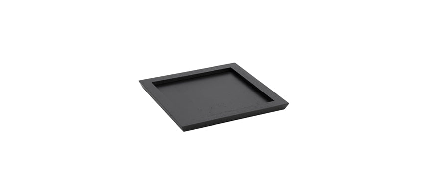 Vassoio legno wengee quadrato cm 30x30 h 2
