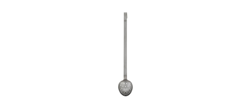 Cucchiaione forato inox cm 10x7 manico 36