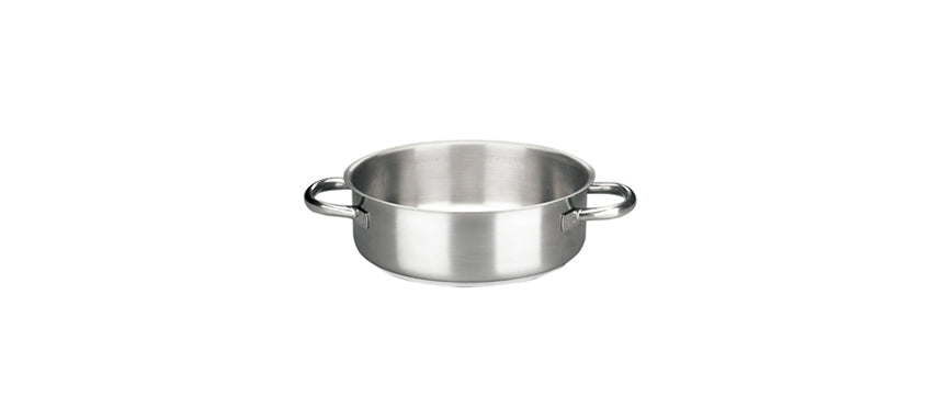 casseruola inox bassa 2 manici Ø cm 32 h 11 lt 9,2