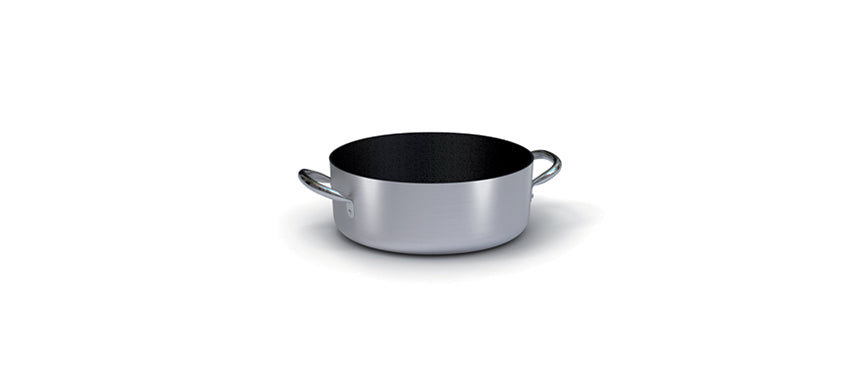 Silver casseruola bassa 2 manici 28 Ø cm 28 h 10,5 lt 6