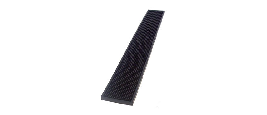 tappetino gomma nero cm 70x10