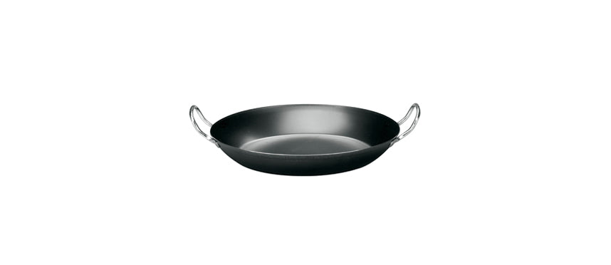 padella ferro paellera 2 manici Ø cm 42 fondo Ø cm 22