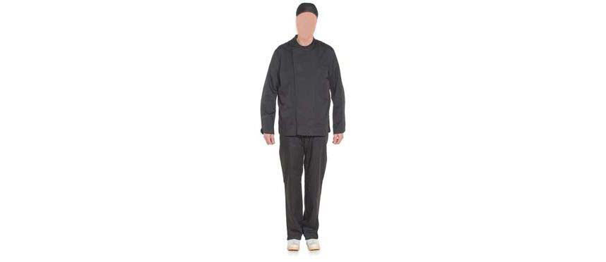 giacca cuoco nera taglia XL