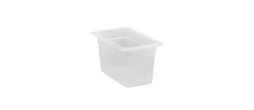 Vasca GN 1/4 in polipropilene cm 26,5X16,5 h 15 lt 3,7