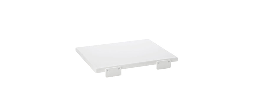Tagliere cm 60x40 h 2 bianco con battente