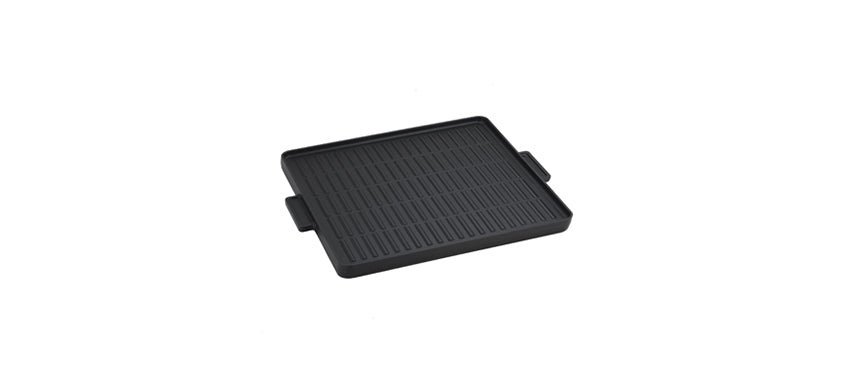 Piastra ghisa smaltata con manici cm 38x38