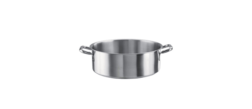 casseruola mezza fonda 2 manici Tender inox Ø cm 36 h 13 lt 13,25