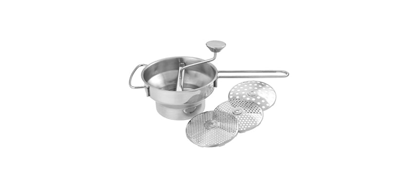 Passaverdure inox 18/10 Ø cm 20,5 h 11 con 4 griglie intercambiabili