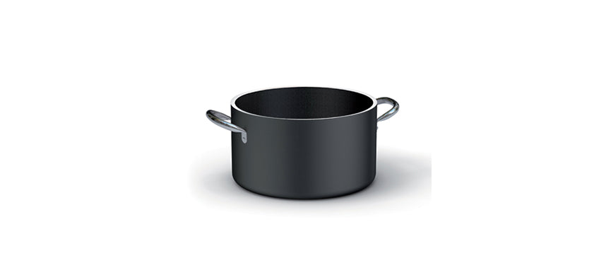 alluminio casseruola media antiaderente induzione 2 manici 20 h 11,5 lt 3,2 Ø cm 20 fondo Ø cm 14,5