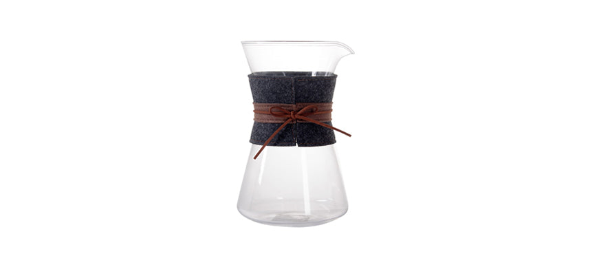 caraffa Coffee Brewing vetro borosilicato con fascia in tessuto cl 90