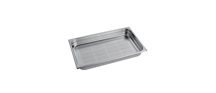 Bacinella forata su tutti i lati inox GN 1/1 cm 53x32,5 h 6,5 lt 9