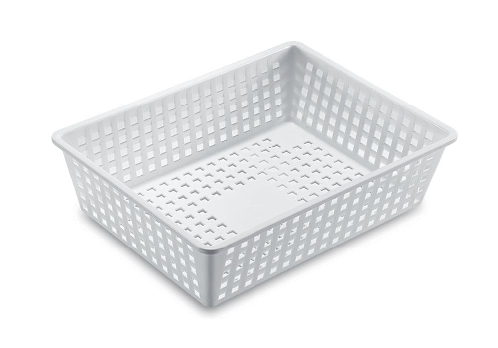 Bacinella forata bianco cm40x30x10 articoli