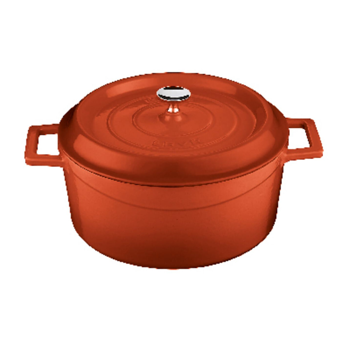 Casseruola alta ghisa con coperchio Ø 28 cm rosso Paderno - Paderno, immagine ufficiale