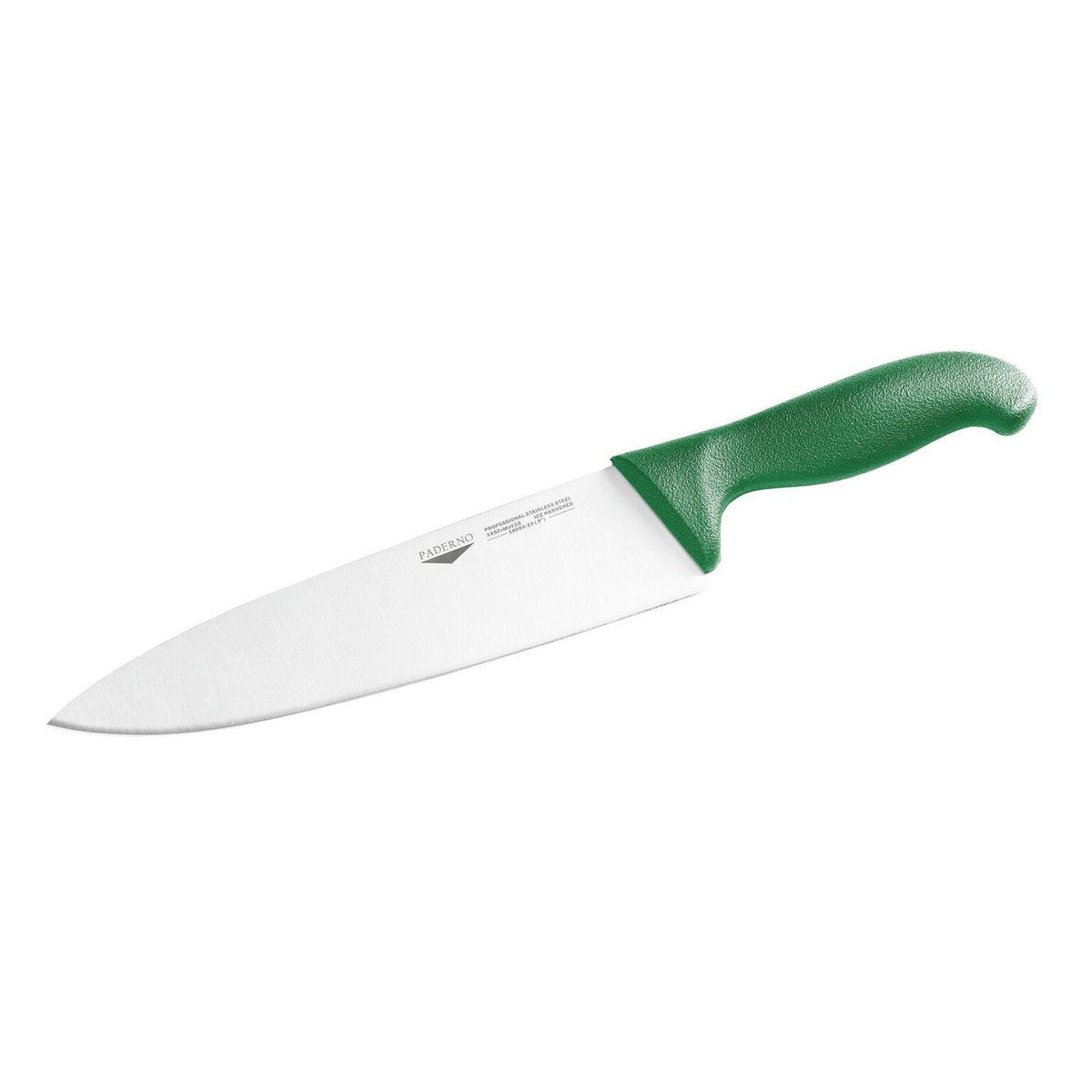 Coltello da cucina 26 cm stampato manico verde Paderno - 18000G26