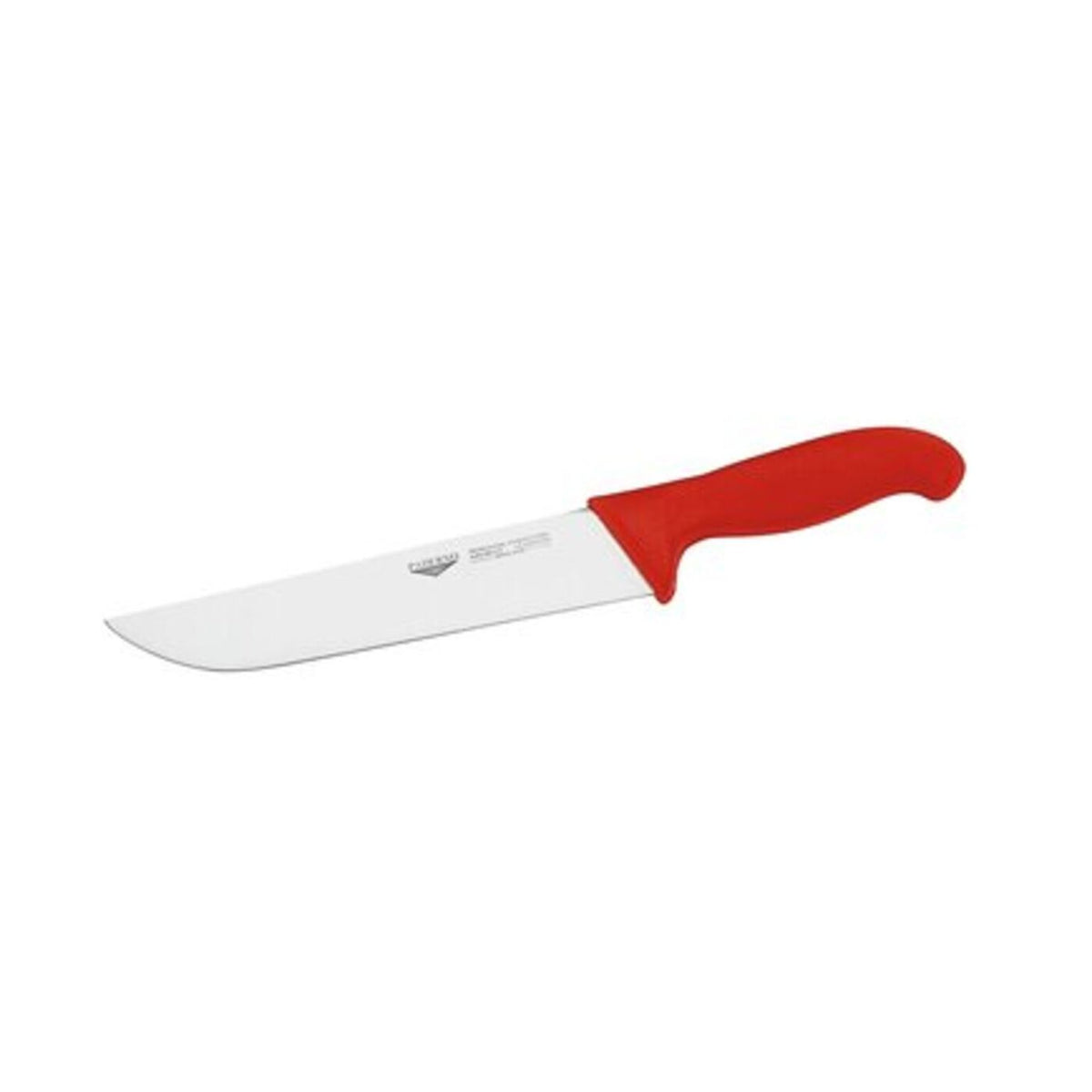 Coltello francese 22 cm stampato manico rosso Paderno - 18002R22