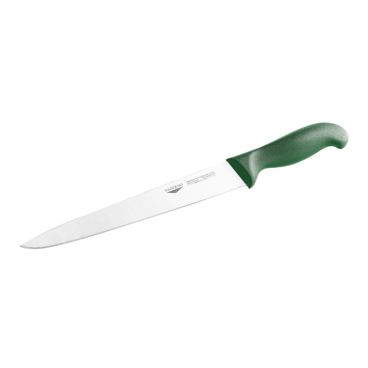 Coltello affettare 20 cm stampato manico verde Paderno - 18006G20