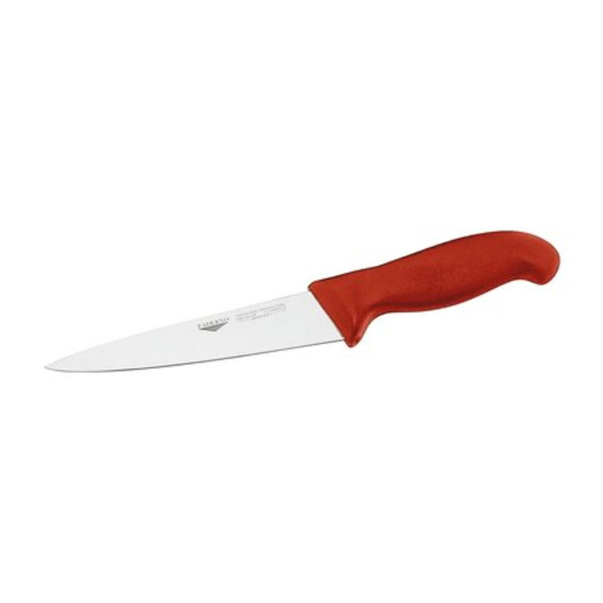Coltello scannare 16 cm stampato manico rosso Paderno - 18019R16