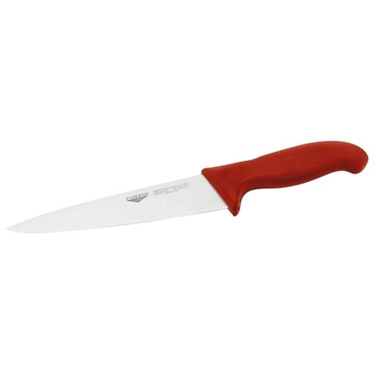 Coltello scannare 20 cm stampato manico rosso Paderno - 18019R20