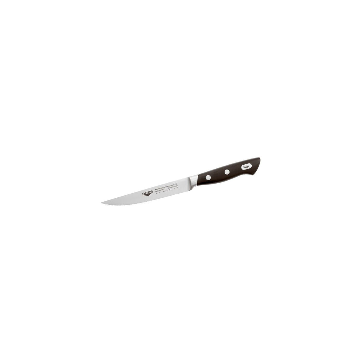 Coltello bistecca seghettato 12 cm forgiato Paderno - 18122-12