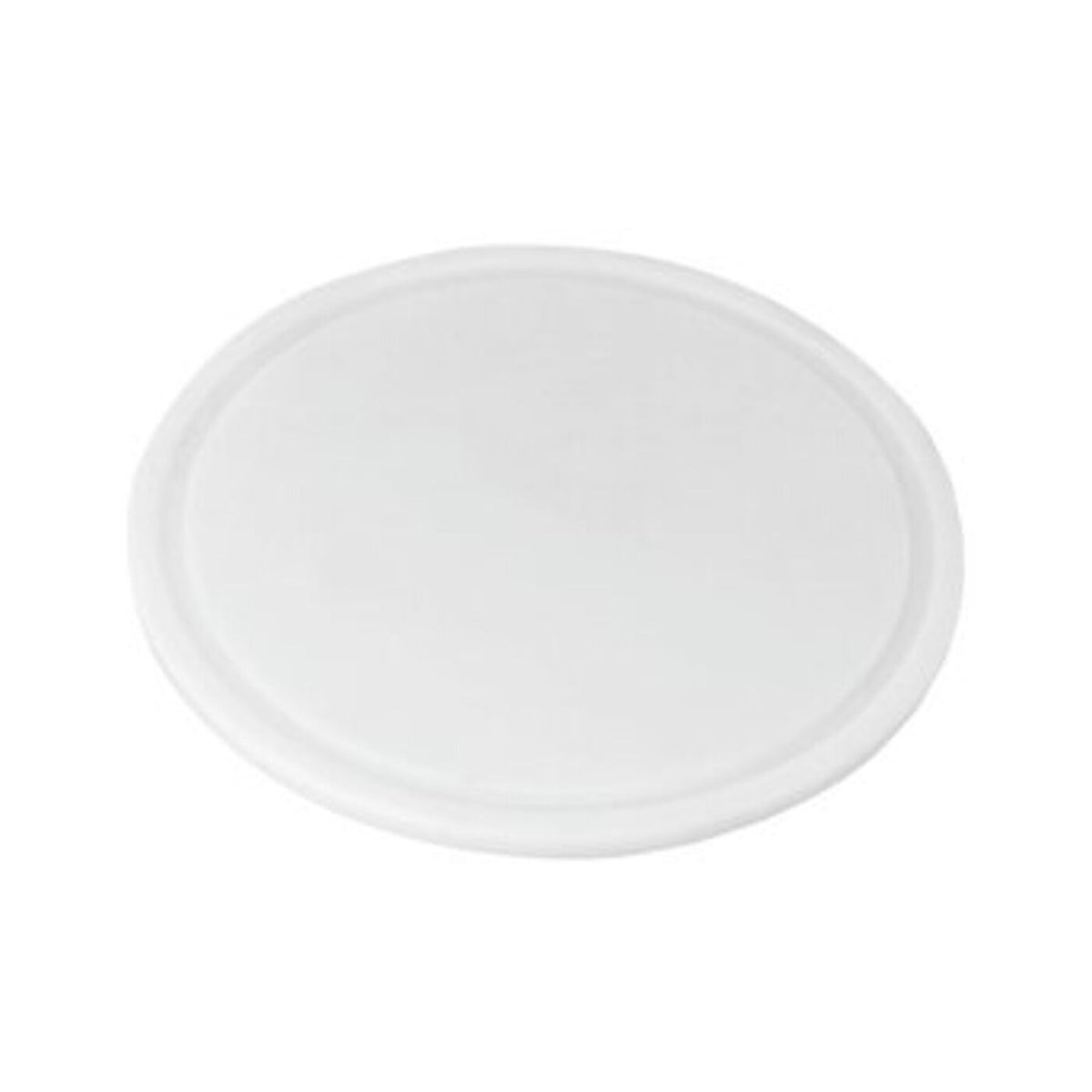 Tagliere tondo 24 cm bianco in polietilene Paderno - 42535-24