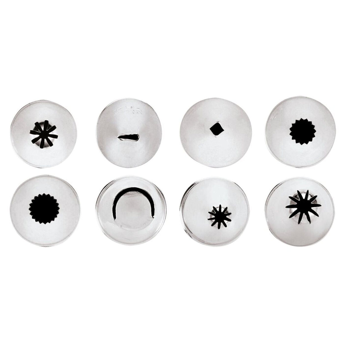 Confezione da 8 bocchette assortite in acciaio inox – cod. 47357-31 Paderno