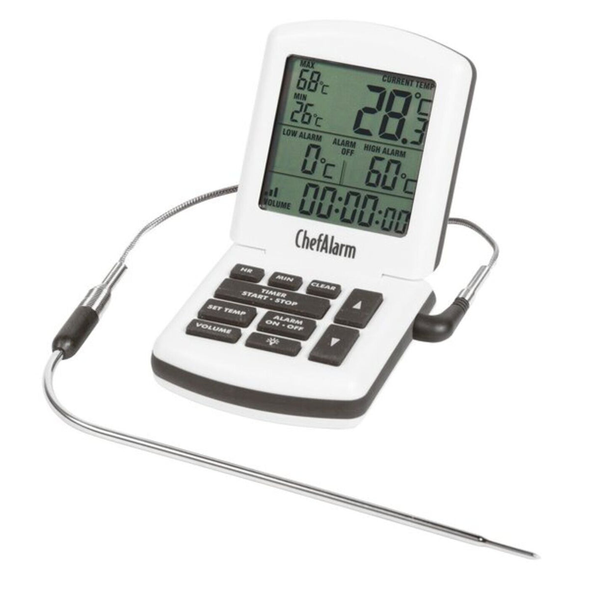 Termometro/timer 1,9 × 7 × 15,2 cm Paderno - 49716-00