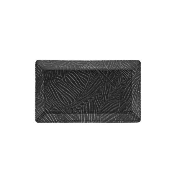 Piatto rettangolare kimi breath nero cm 26x15 piatti