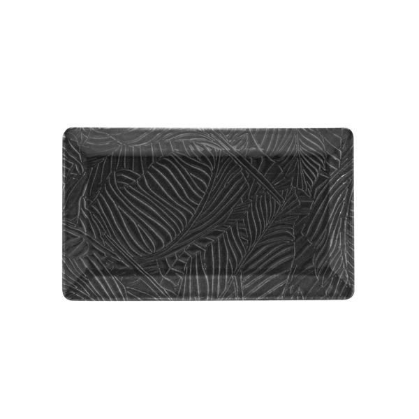 Piatto rettangolare kimi breath nero cm 29x17,5 piatti