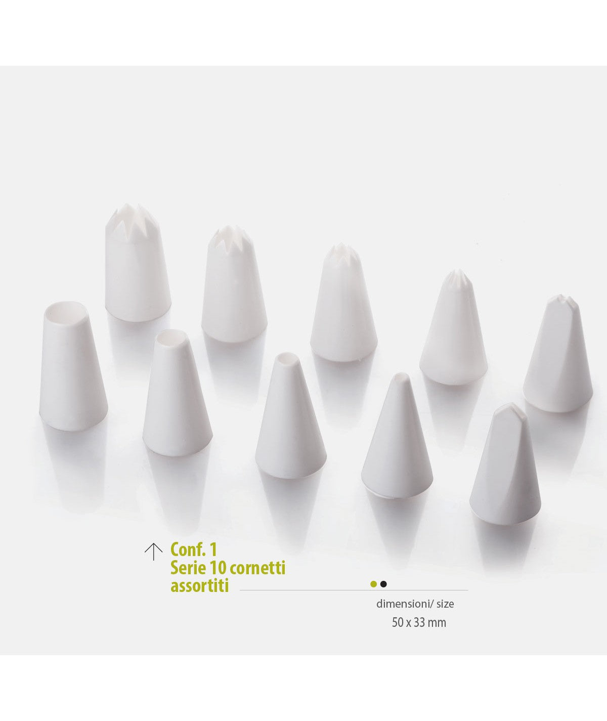 Beccucci sacc a poche assortiti set 10 pz cm 5x3,3 articoli