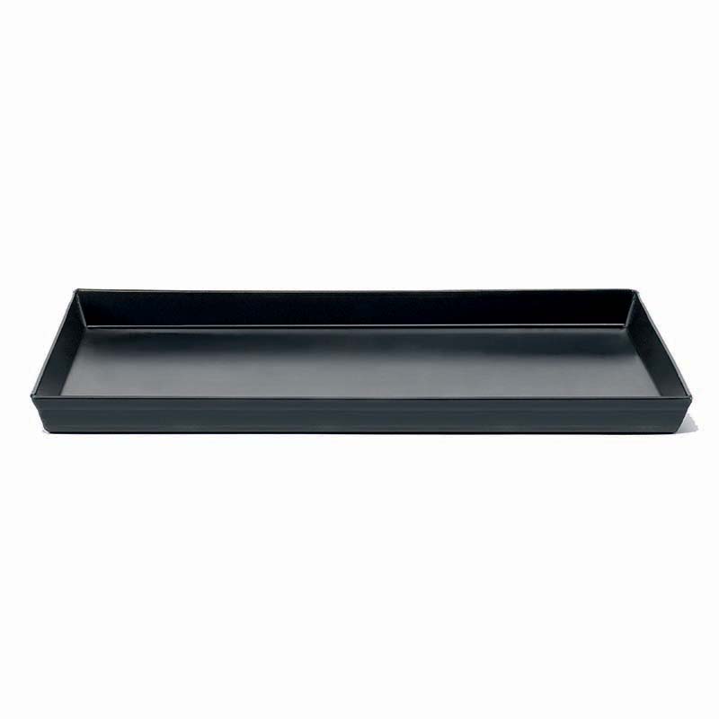 Rectangular blue steel baking tray 60x40x3 cm