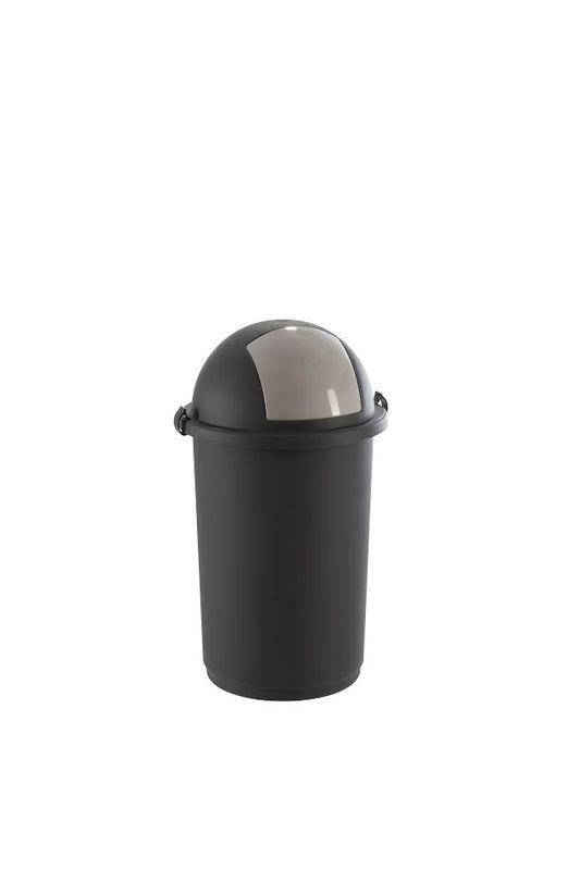 Pattumiera push completa grigio ø 41x50h lt 50