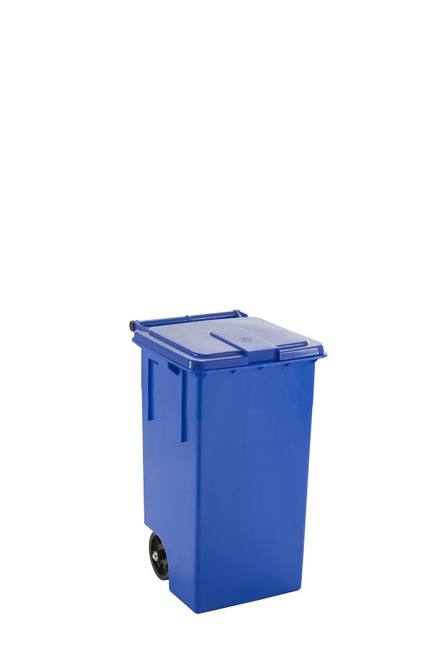 Pattumiera completa blu cm 46x42x70 lt 80 per cucina professionale HACCP