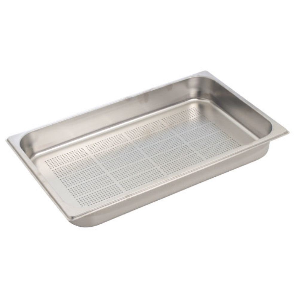 Bacinella gn 1/1 inox forata cm 53x32,5x6,5h articoli acciaio inox