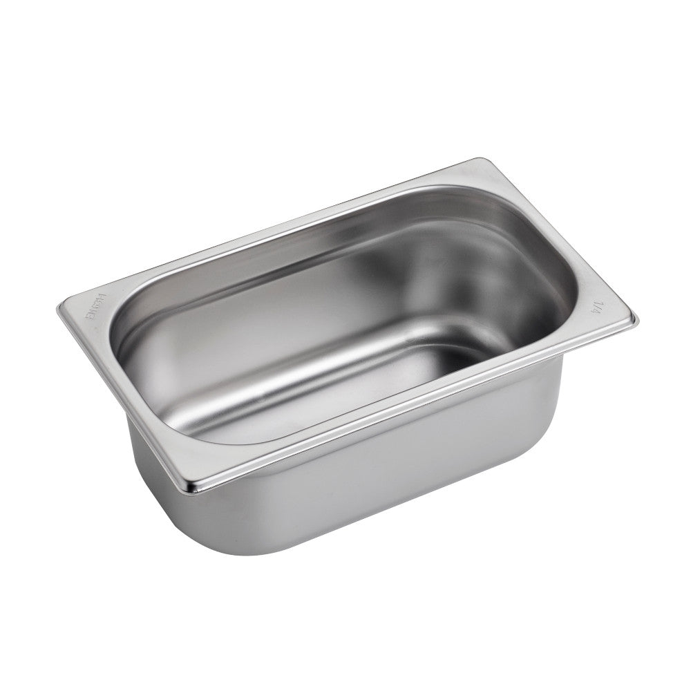 Bacinella gn 1/4 inox cm 26,5x16x10h articoli acciaio inox
