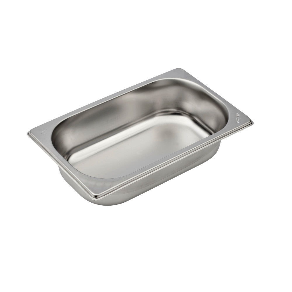 Bacinella gn 1/4 inox cm 26,5x16x6,5h articoli acciaio inox