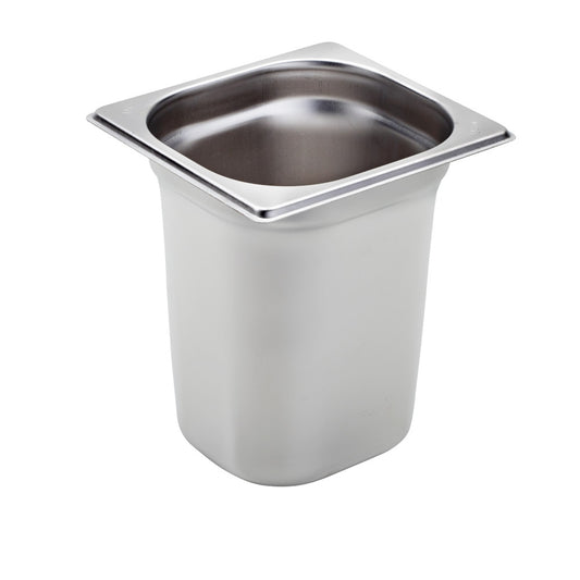 Bacinella gn 1/6 inox cm 17,6x16,2x20h articoli acciaio inox
