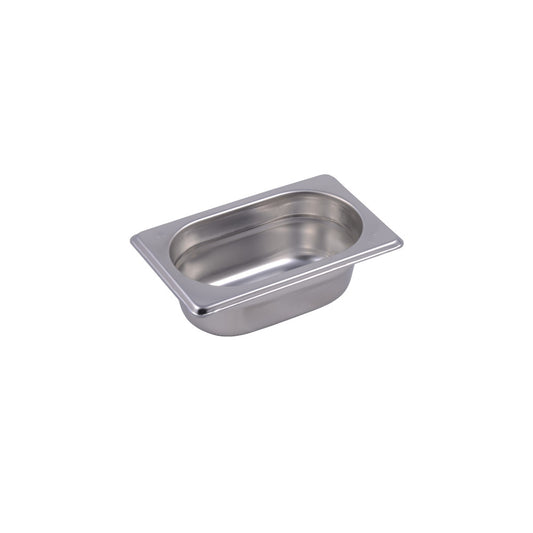 Bacinella gn 1/9 inox cm 17,6x10,8x6,5h articoli acciaio inox