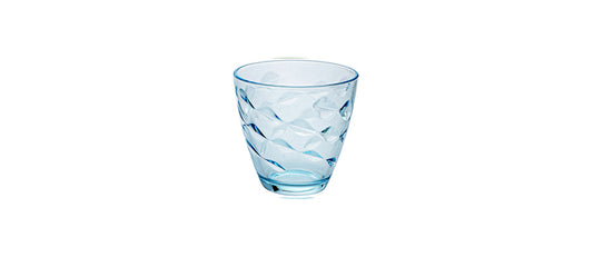 Bicchiere acqua azzurro flora cl 26 h 8 Ø cm 8,5