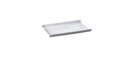 vassoio rettangolare cm 37x23 h 2 - vassoio buffet per presentare e servire preparazioni dolci, salate e prodotti da banco