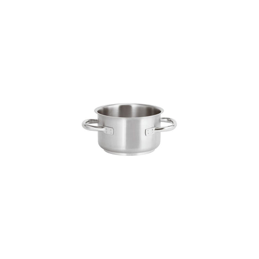 Casseruola alta inox 2 manici Ø 18 cm Paderno Serie 1000