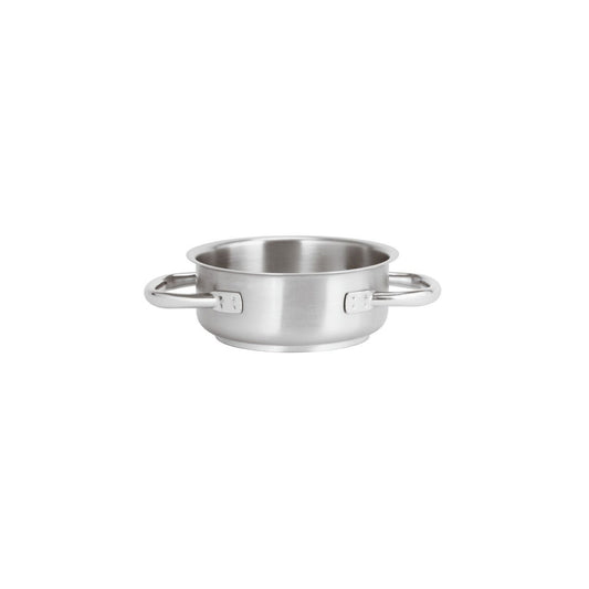 Casseruola bassa inox 2 manici Ø 20 cm Paderno Serie 1000